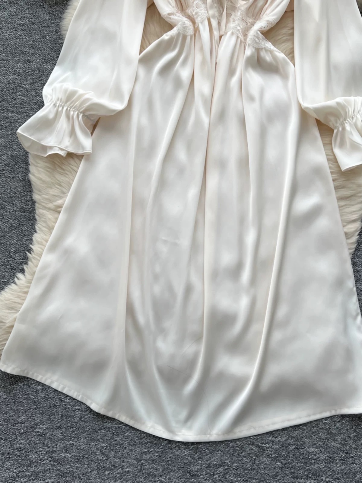 Raging beauty silk night dress SW127 images